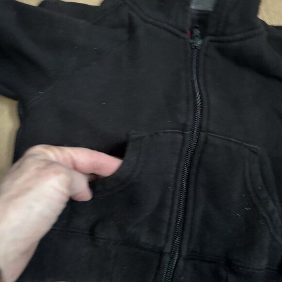 Gymboree 3-6 mo boys gray and black full zip hoodie sweatshirt set 2 baby - Picture 8 of 8